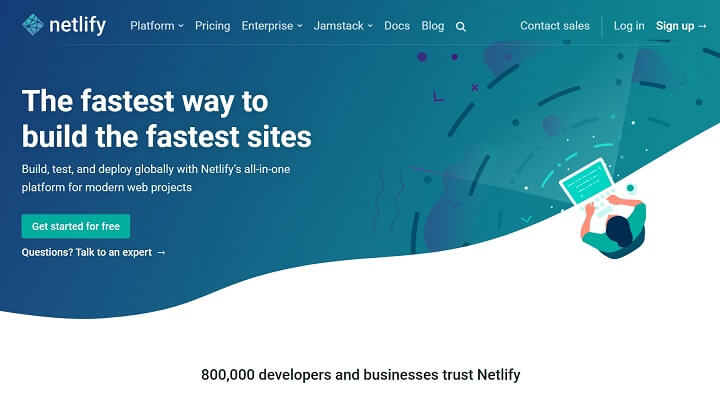 Netlify Homepage